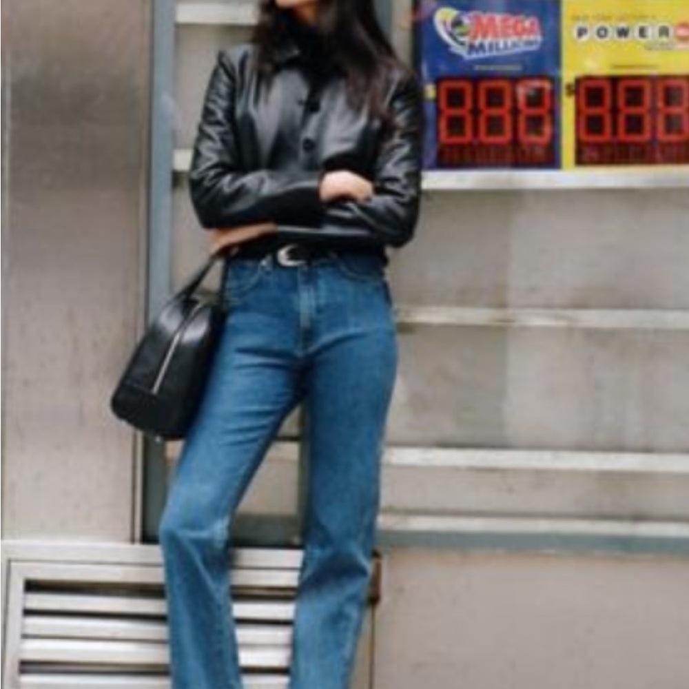 Wrangler Staud High Rise Blue Classic Denim Jeans